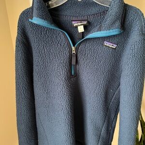Patagonia Blue Fleece Zip Up, Size M